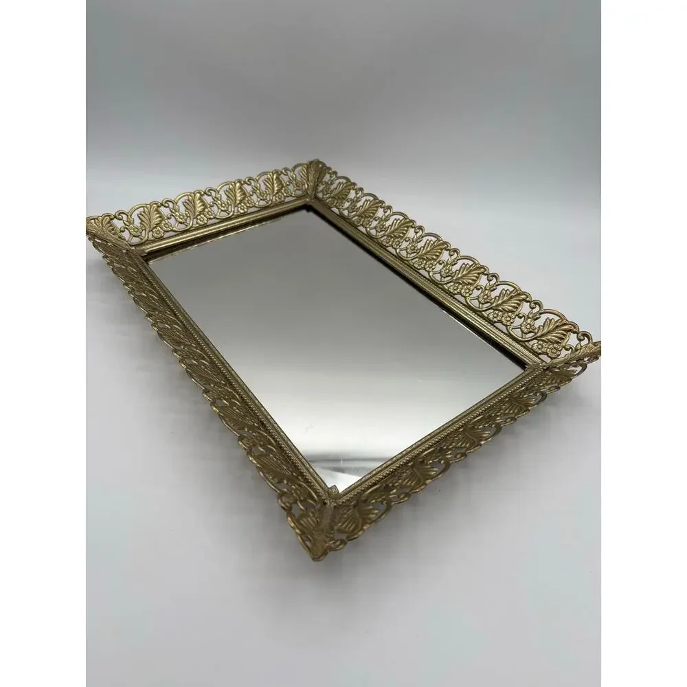 Vintage Rectangle Vanity Tray Mirror